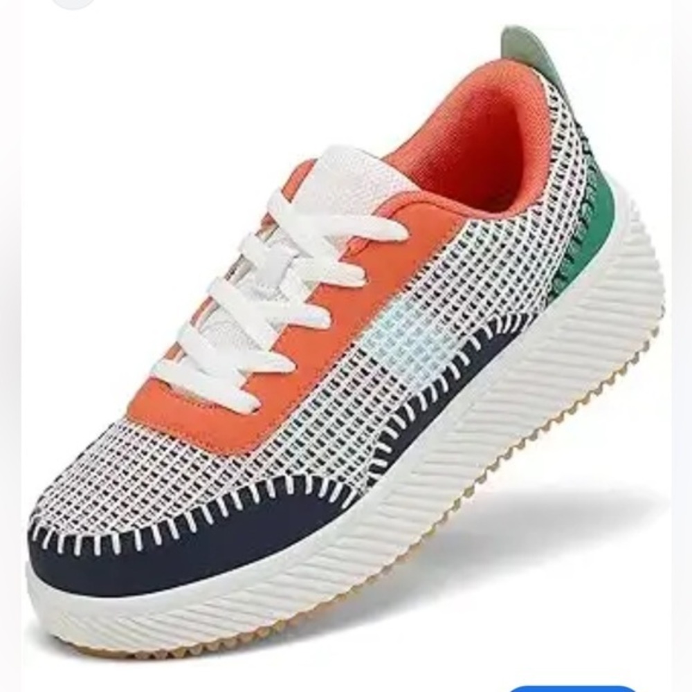 Colorful Women’s Plataform Running Mesh Sneakers Size 37